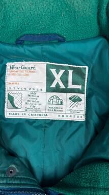 Vintage Wear Guard, Insulated Winter Parka, Mens Size XL, Blue Green